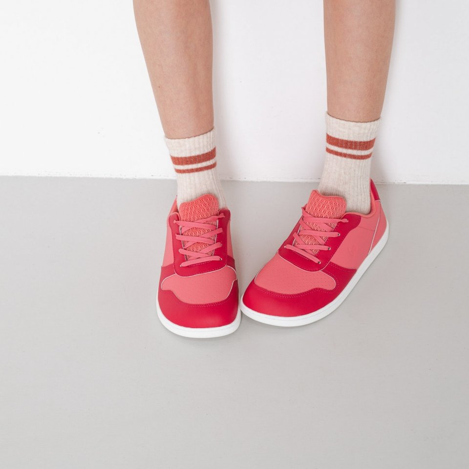 Barefoot zapatillas de niños Be Lenka Scoot Junior - Light & Dark Pink