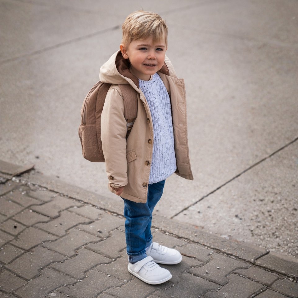 Kids barefoot sneakers Be Lenka Scoot Kids - All White