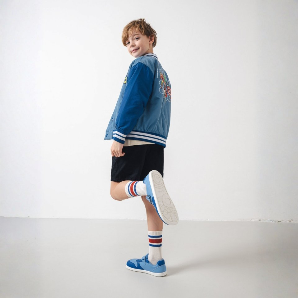 Kids barefoot sneakers Be Lenka Scoot Kids - Light & Royale Blue