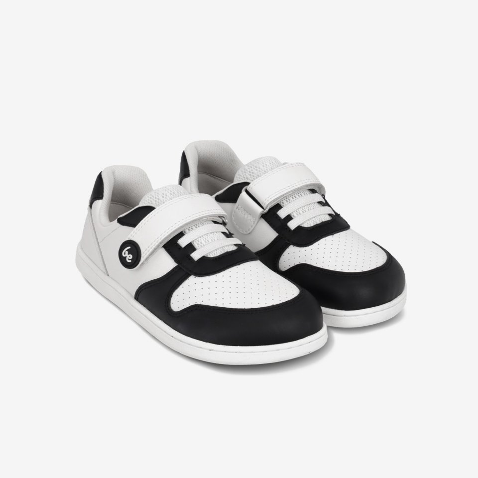 Detské barefoot tenisky Be Lenka Scoot Kids - White & Black