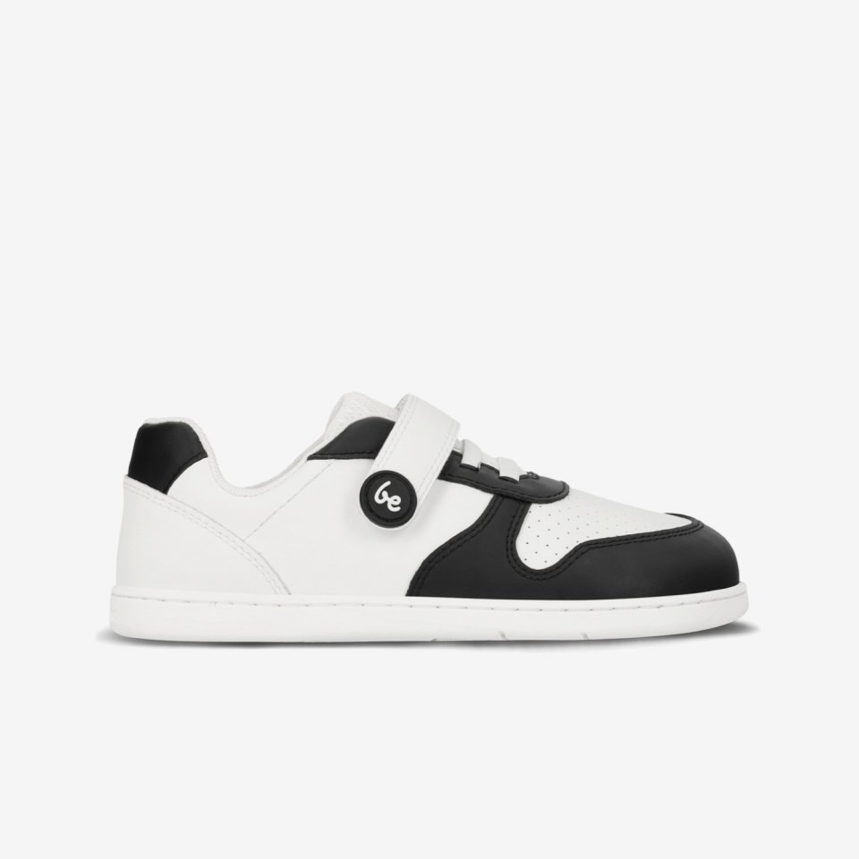 Kids barefoot sneakers Be Lenka Scoot Kids - White & Black