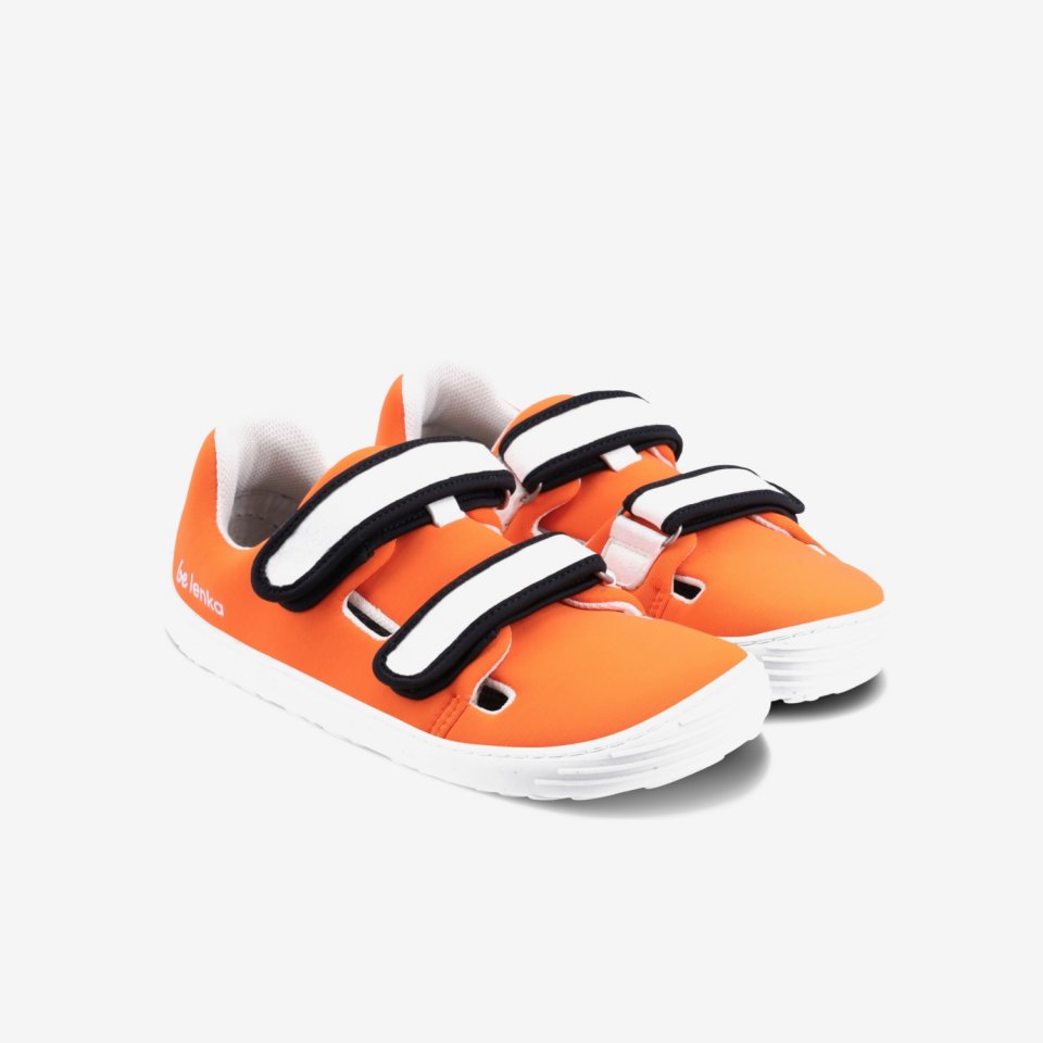 Be Lenka Kids barefoot sneakers Seasiders - Orangy