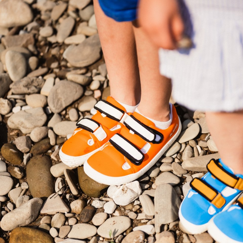 Be Lenka Kids barefoot sneakers Seasiders - Orangy