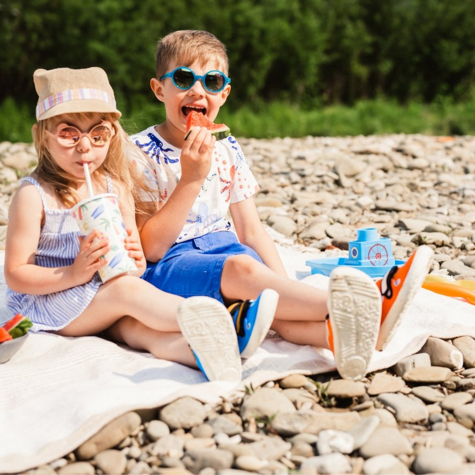 Be Lenka Kids barefoot sneakers Seasiders - Orangy