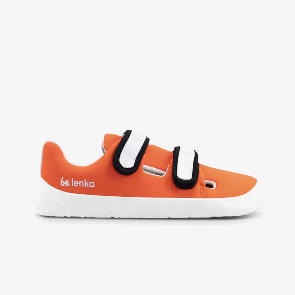 Be Lenka Kids barefoot sneakers Seasiders - Orangy