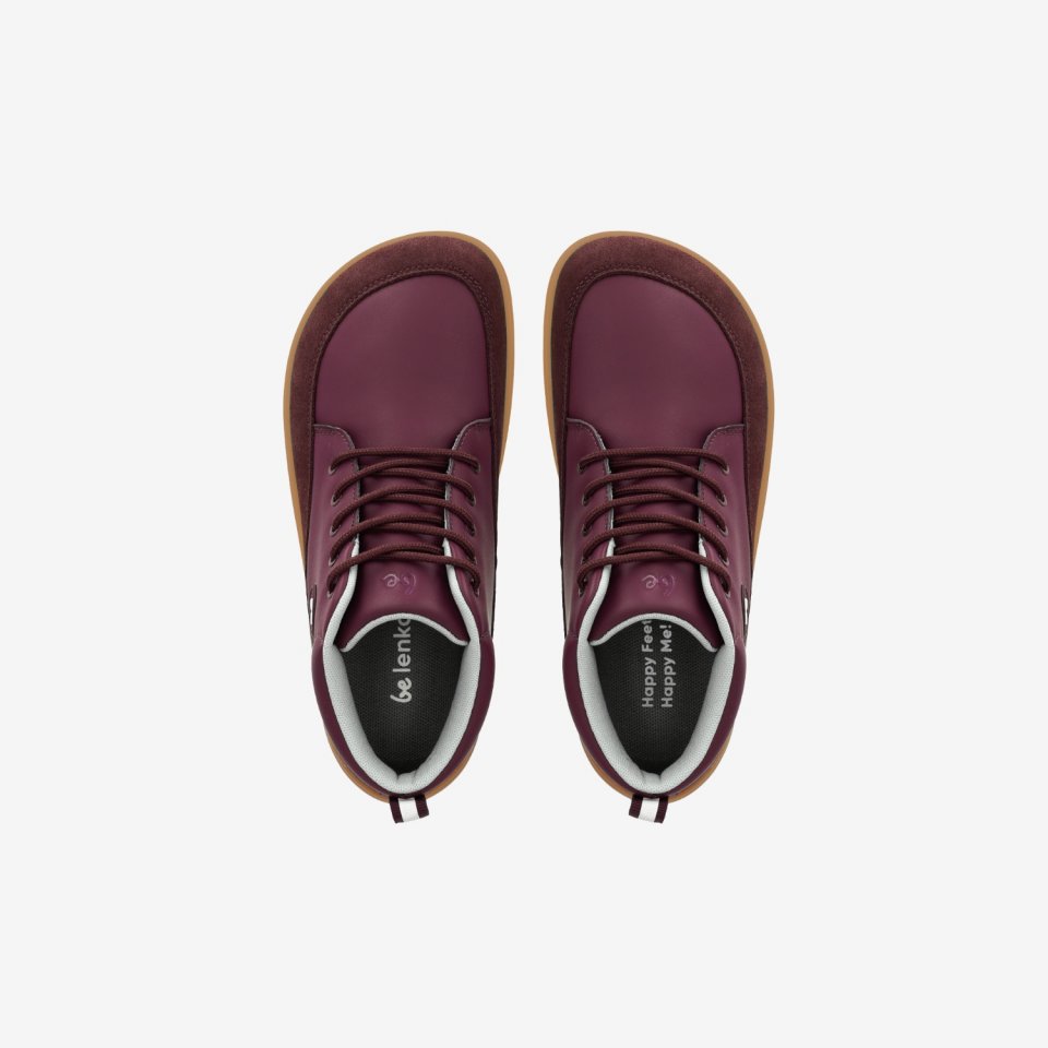 Detské barefoot topánky Be Lenka Elio Junior - Berry