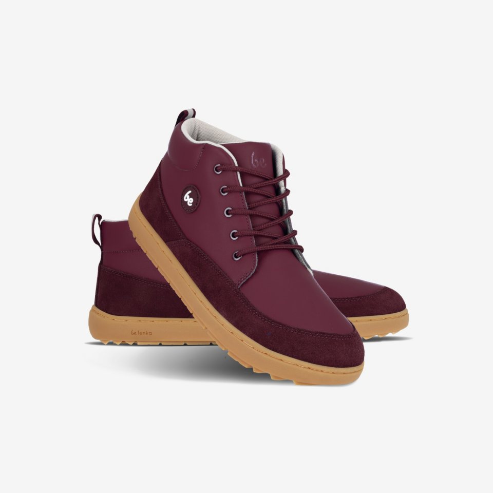 Detské barefoot topánky Be Lenka Elio Junior - Berry