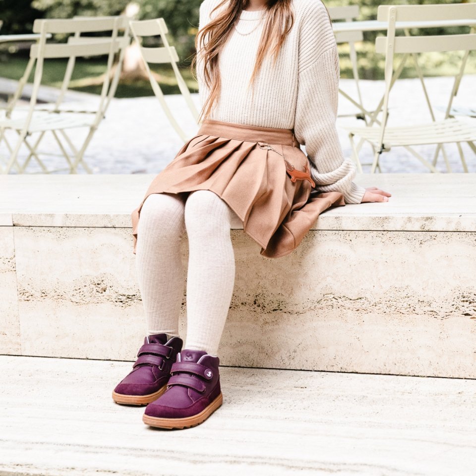 Kids barefoot shoes Be Lenka Elio Kids - Berry