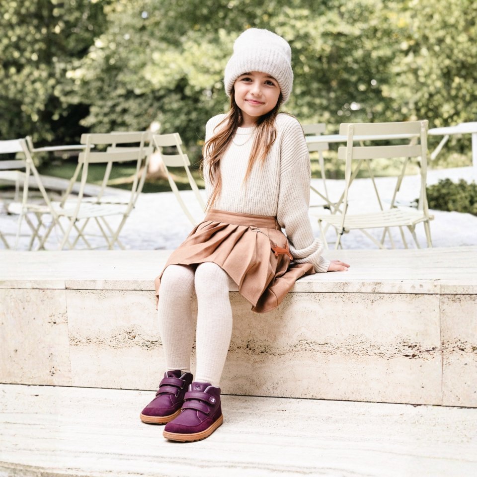 Kids barefoot shoes Be Lenka Elio Kids - Berry