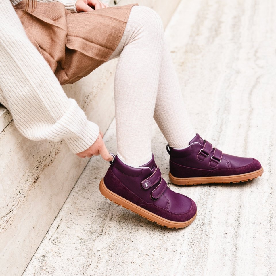Kids barefoot shoes Be Lenka Elio Kids - Berry