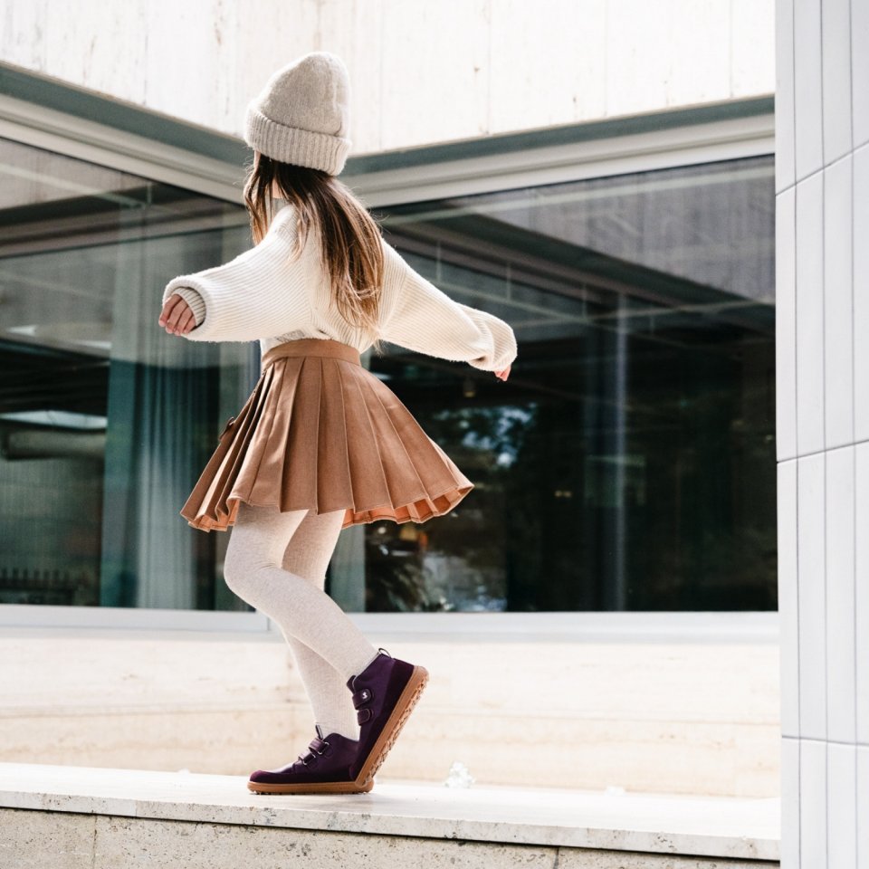 Kids barefoot shoes Be Lenka Elio Kids - Berry