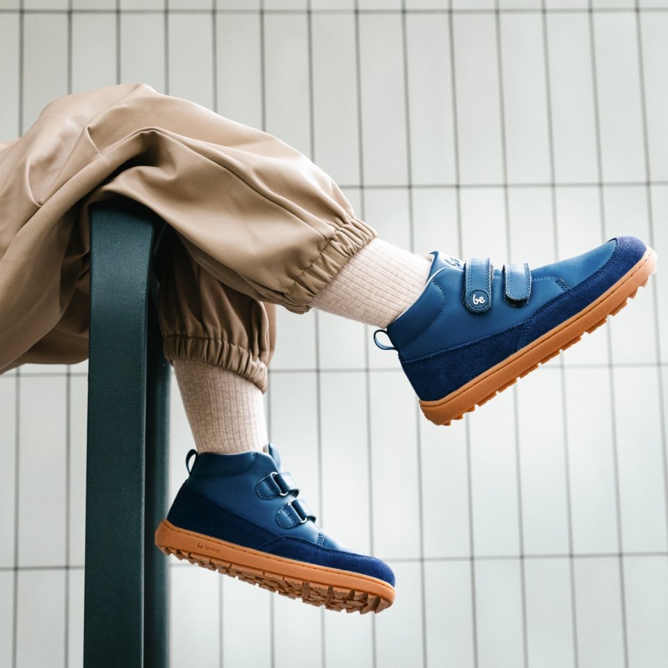 Kids barefoot shoes Be Lenka Elio Kids - Dark Blue