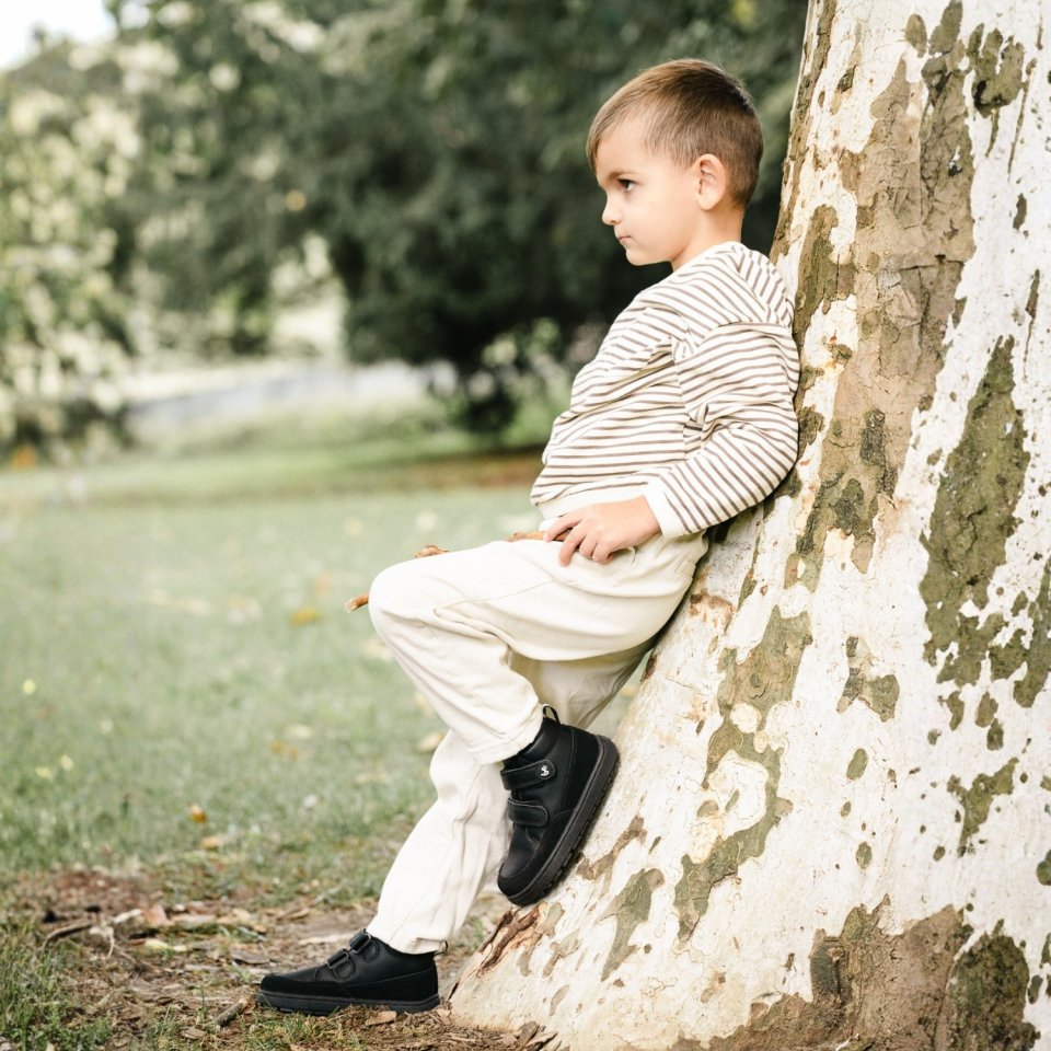 Chaussures enfants barefoot Be Lenka Elio Preschool - All Black