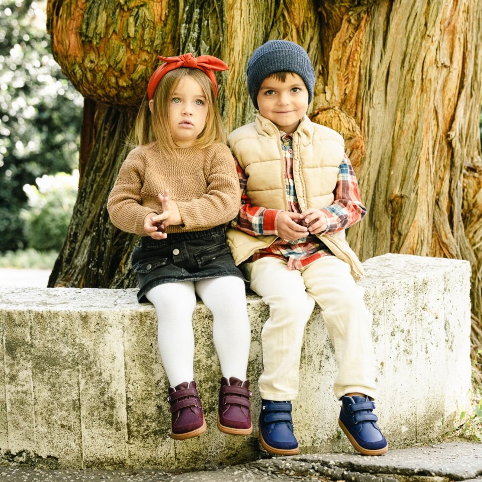 Gyerek barefoot cipők Be Lenka Elio Preschool - Berry