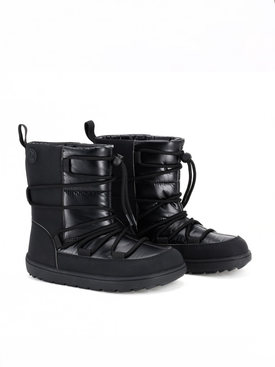 Kids Barefoot Snow Boots Be Lenka Snowfox Kids - All Black