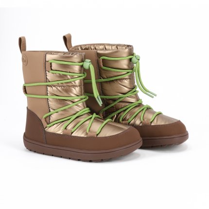 Botas de nieve barefoot para niños Be Lenka Snowfox Kids - Brown