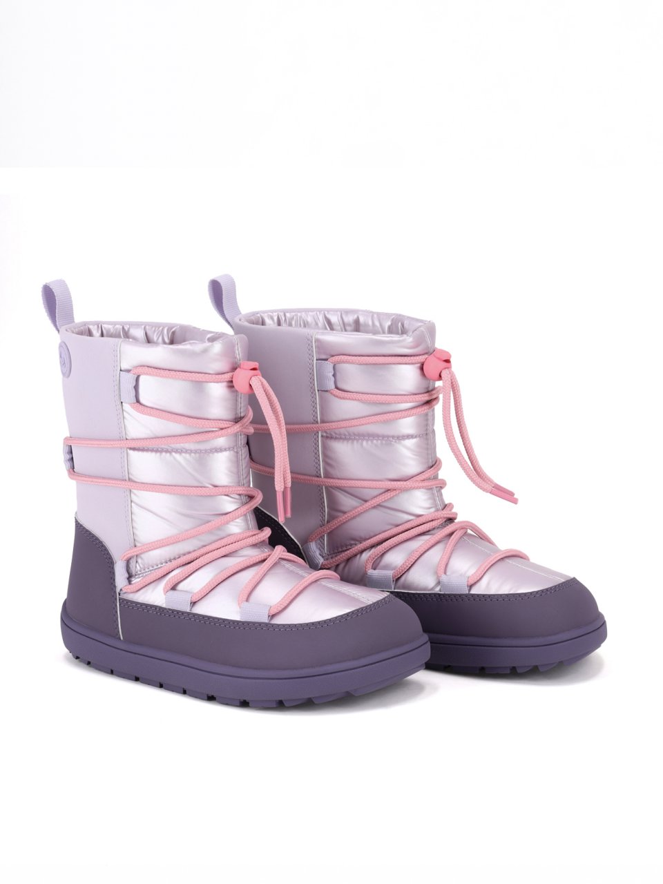 Kids Barefoot Snow Boots Be Lenka Snowfox Kids - Purple