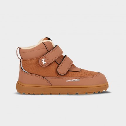 Kids winter barefoot boots Be Lenka Zippu Kids - All Brown