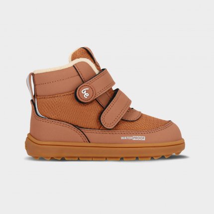 Kids winter barefoot boots Be Lenka Zippu Preschool - All Brown