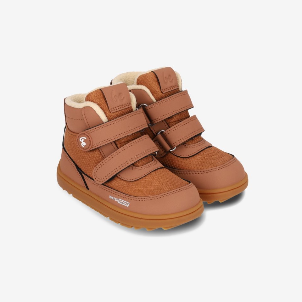 Detské zimné barefoot topánky Be Lenka Zippu Preschool - All Brown