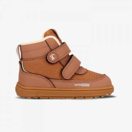 Detské zimné barefoot topánky Be Lenka Zippu Preschool - All Brown
