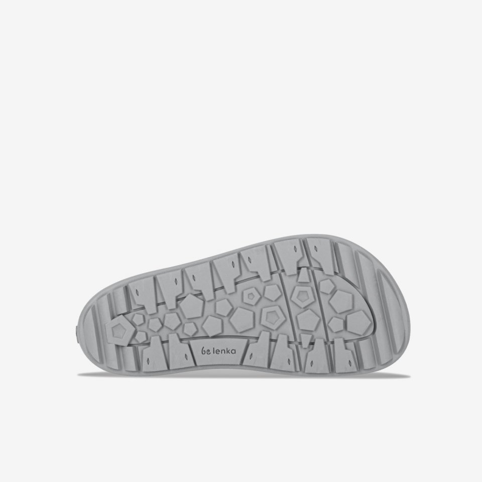 Kids winter barefoot boots Be Lenka Zippu Kids - Black & Grey