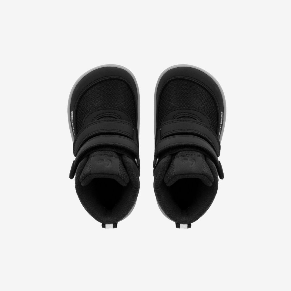 Detské zimné barefoot topánky Be Lenka Zippu Preschool - Black & Grey