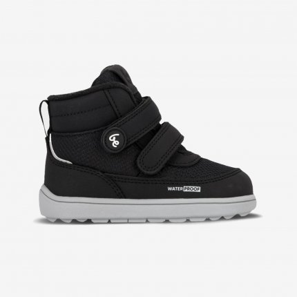 Kids winter barefoot boots Be Lenka Zippu Preschool - Black & Grey