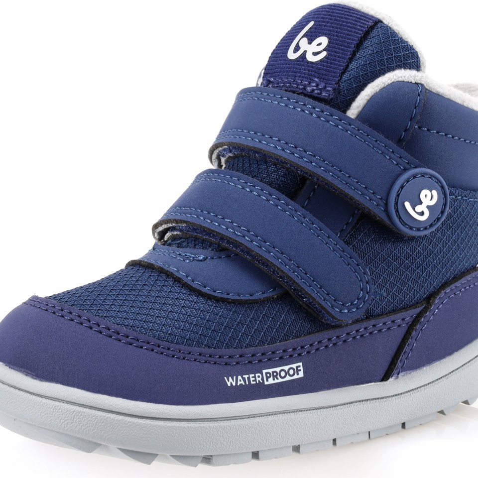 Kids winter barefoot boots Be Lenka Zippu Preschool - Navy