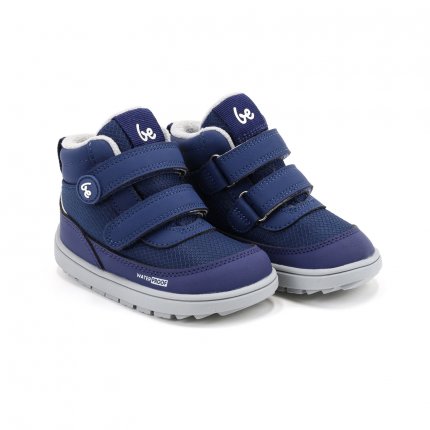 Kids winter barefoot boots Be Lenka Zippu Preschool - Navy