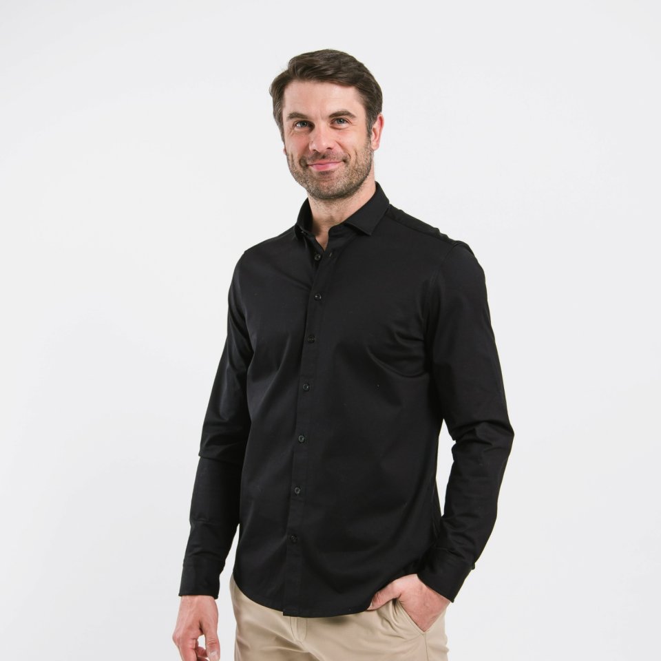 Men’s Shirt Regular Be Lenka Essentials - Jet Black