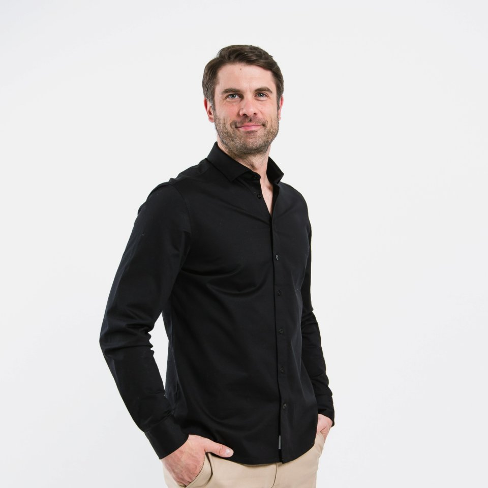 Men’s Shirt Regular Be Lenka Essentials - Jet Black