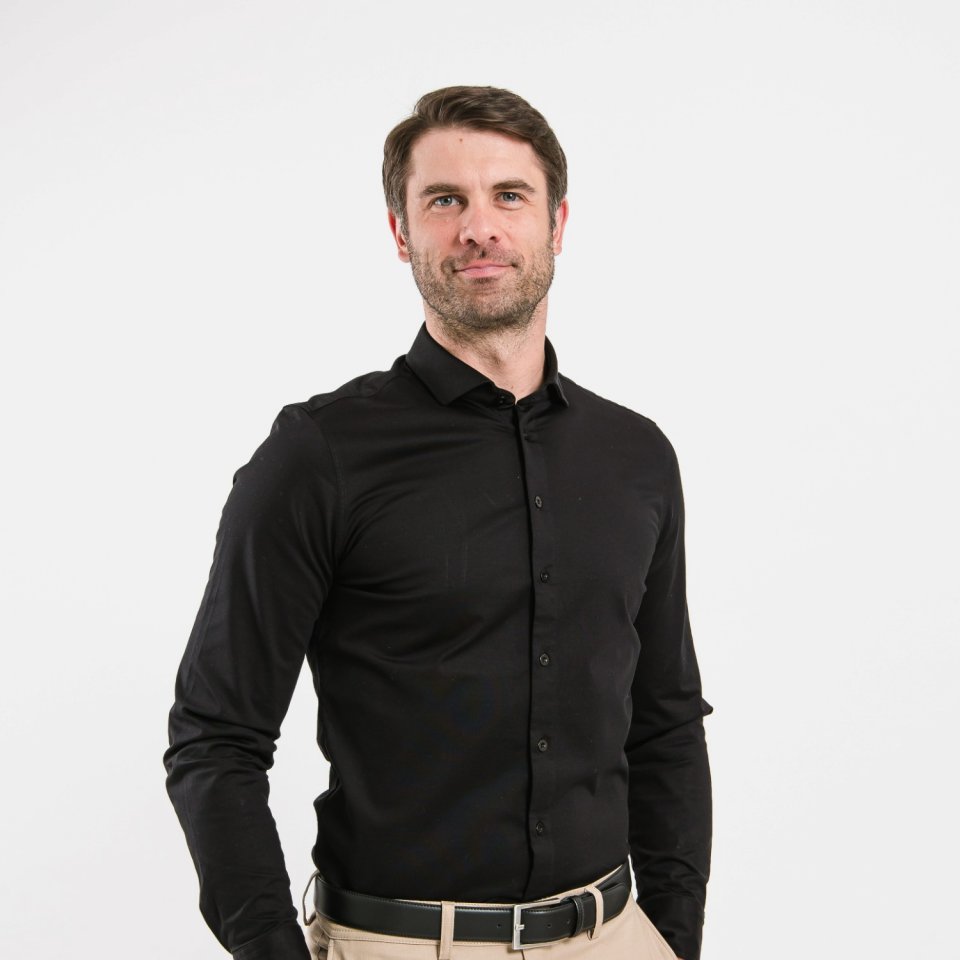 Men’s Shirt Slim Be Lenka Essentials - Jet Black