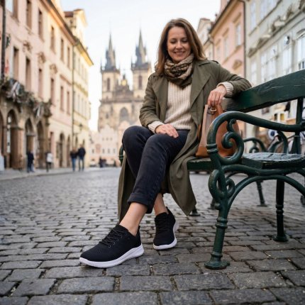 Recovery Sneakers Be Lenka Aerra - Black & White