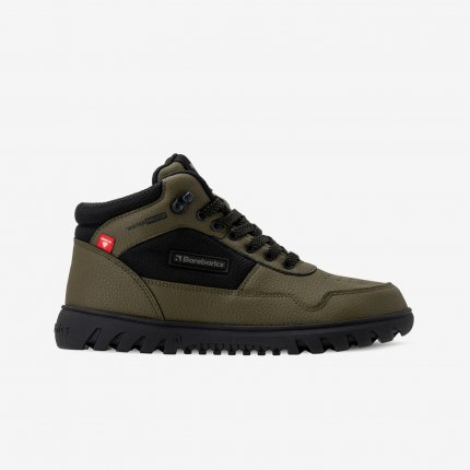 Winter Barefoot Boots Barebarics UrbanEdge - Dark Olive
