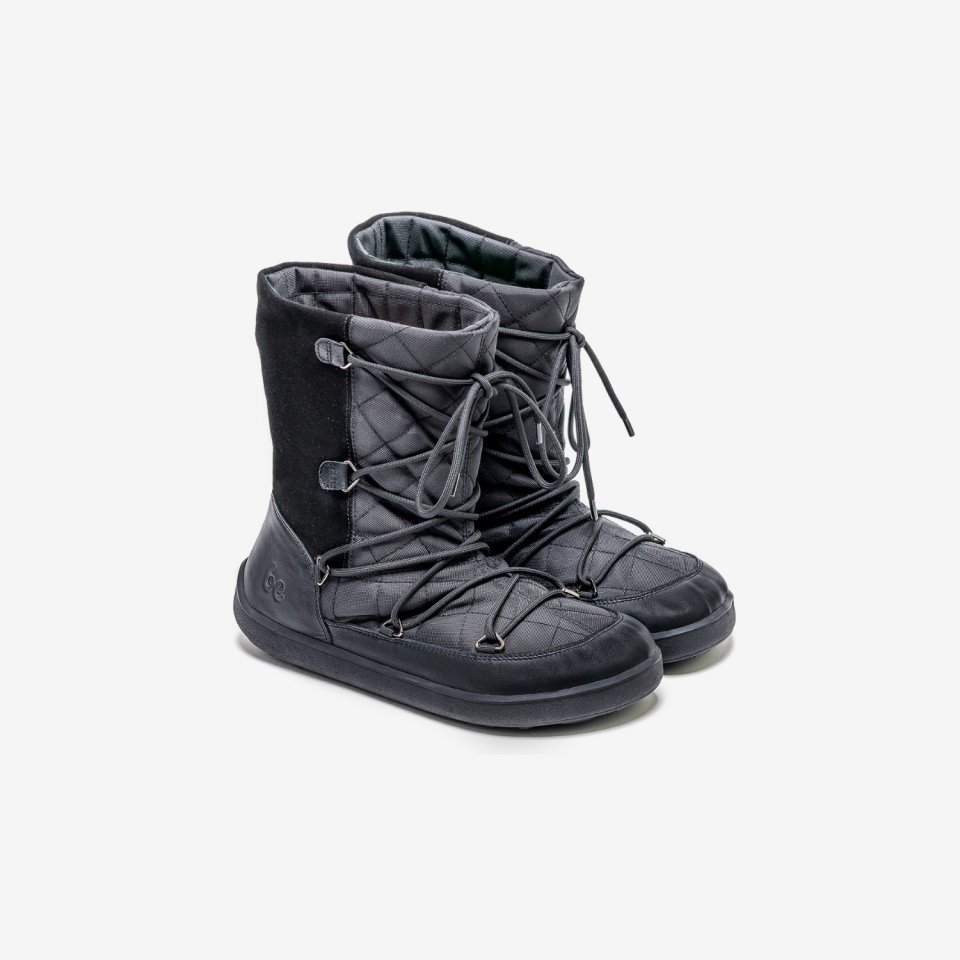 Winter Barefoot Boots Be Lenka Snowfox Woman - All Black
