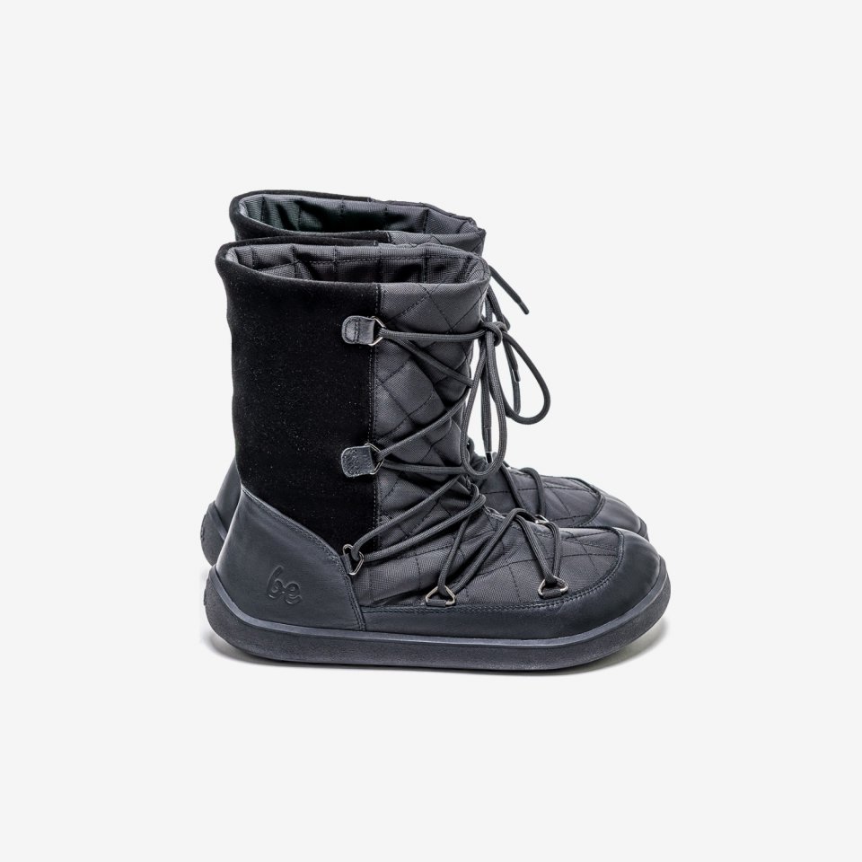 Winter Barefoot Boots Be Lenka Snowfox Woman - All Black
