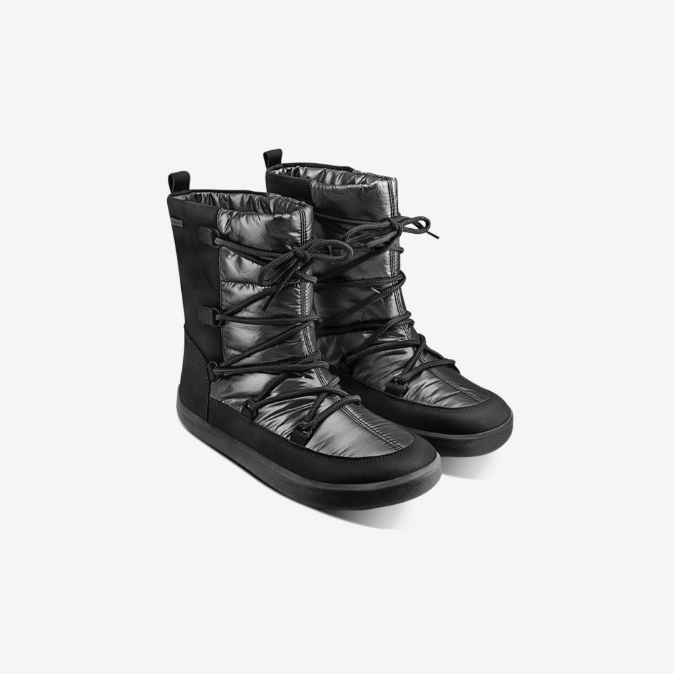 Winter Barefoot Boots Be Lenka Snowfox Woman - Black