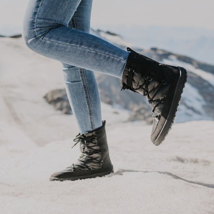 Winter Barefoot Boots Be Lenka Snowfox Woman - Black