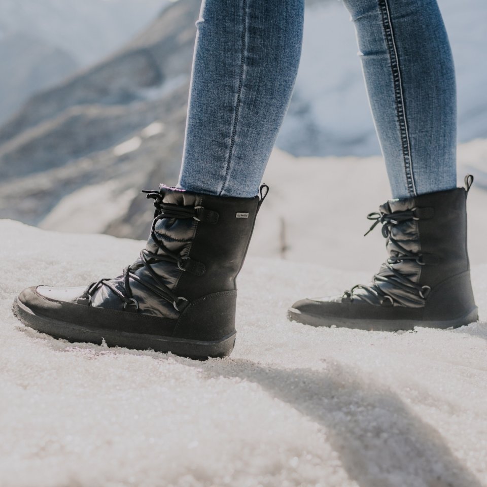 Winter Barefoot Boots Be Lenka Snowfox Woman - Black
