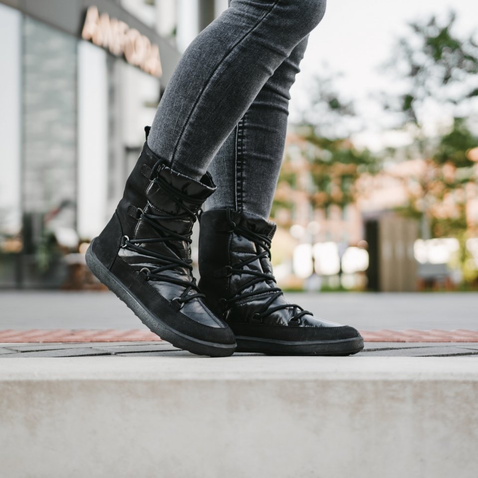Winter Barefoot Boots Be Lenka Snowfox Woman - Black