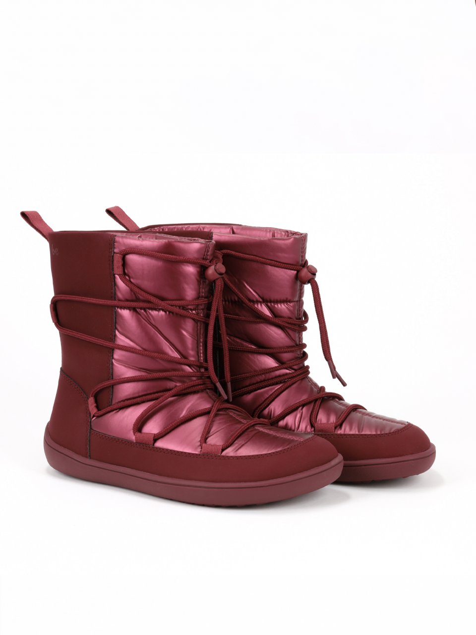Barefoot snehule Be Lenka Snowfox Woman Vegan - Burgundy