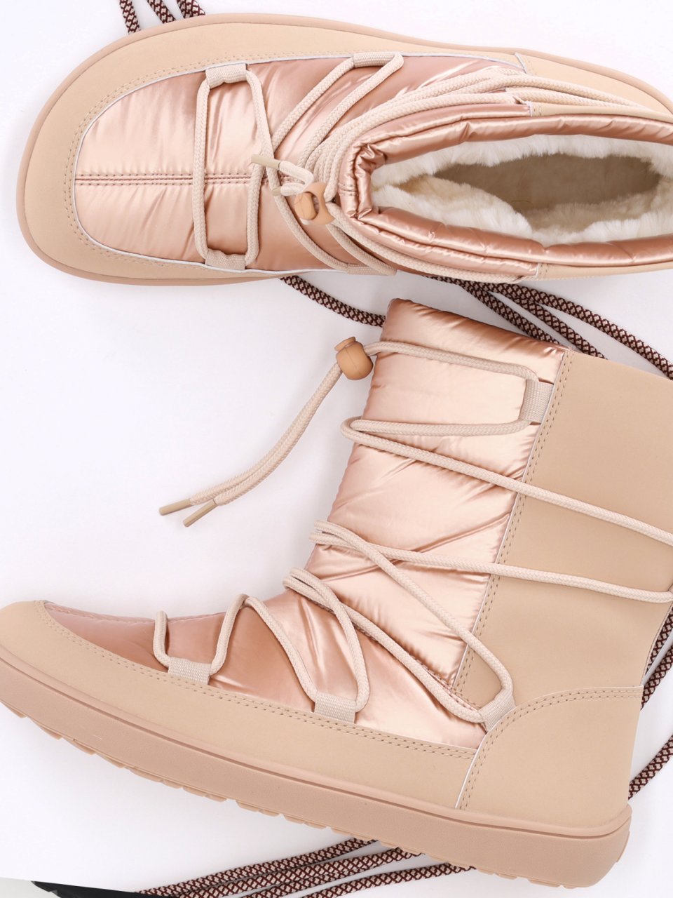 Barefoot Snow Boots Be Lenka Snowfox Woman Vegan - Copper