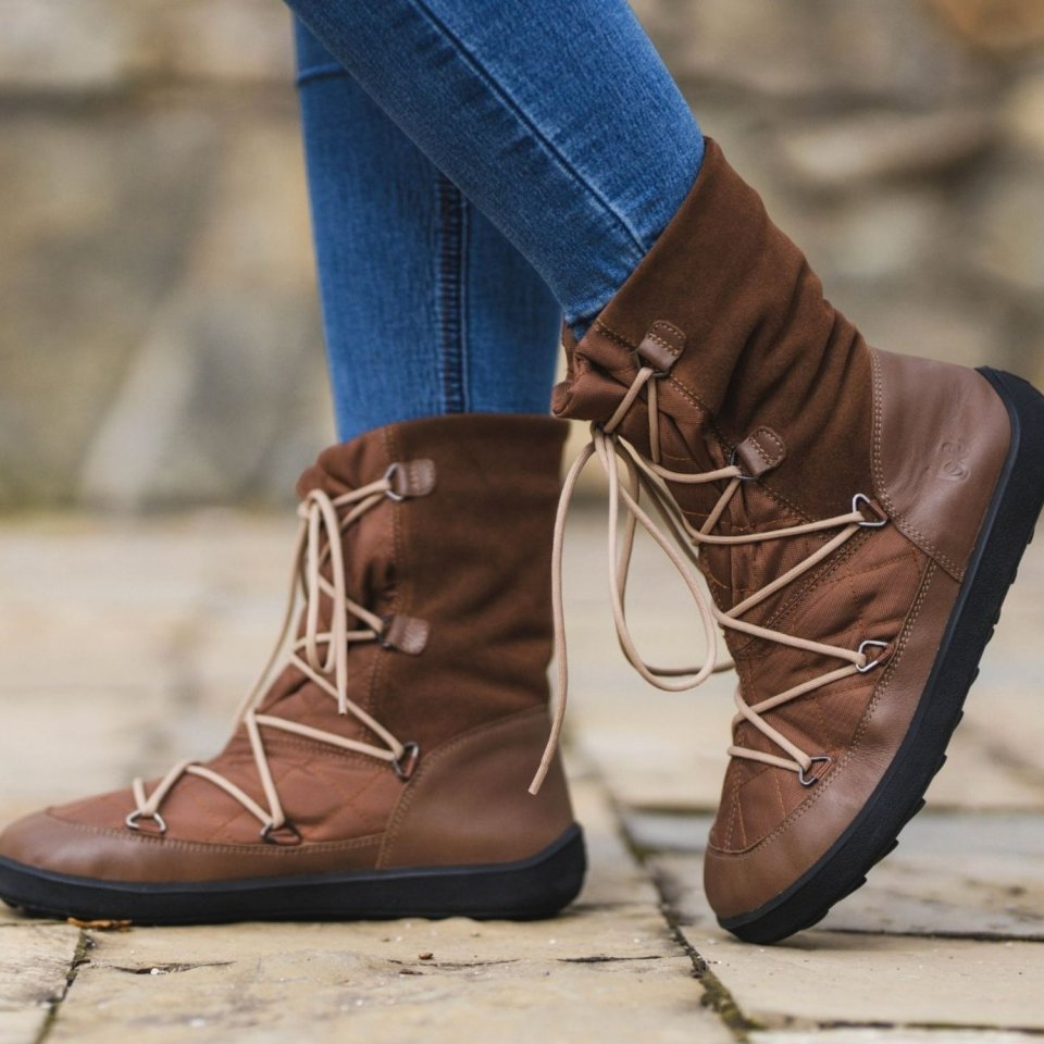 Winter Barefoot Boots Be Lenka Snowfox (Women) - Dark Brown