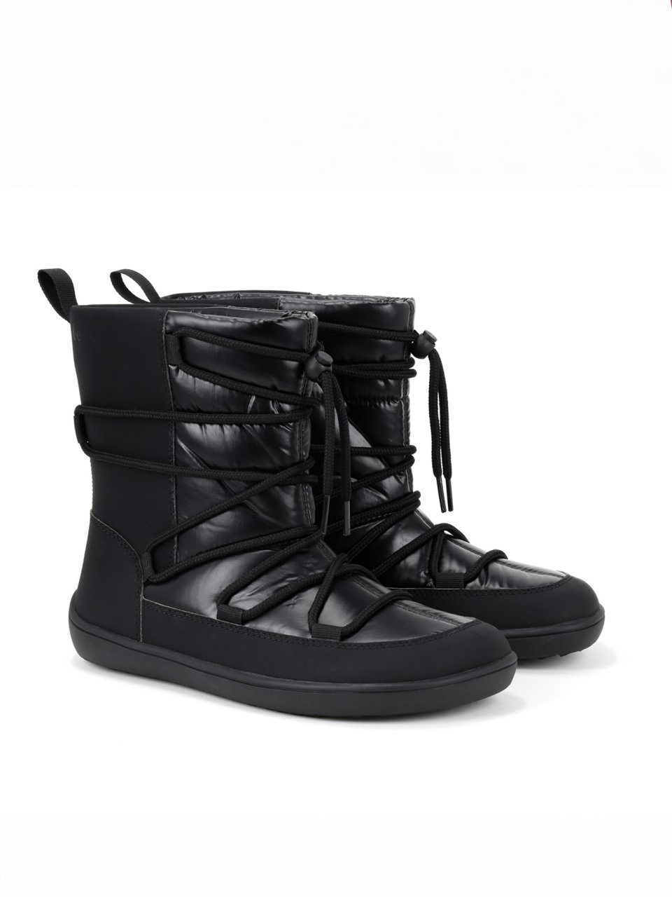 Barefoot snehule Be Lenka Snowfox Woman Vegan - Matt Black